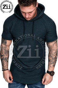 Meilleures ventes OEM Sweatshirts à capuche de fitness pour hommes, mode hiver, en polyester/coton, technique de teinture unie - Product Image 2