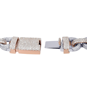 Meilleure qualité 925 argent Sterling personnalisé glacé diamant nouvelle chaîne de mode avec diamants blancs unisexe chaîne de style Hip Hop - Product Image 6