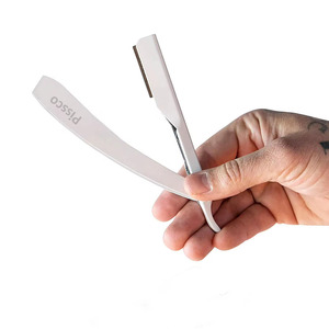 Navaja de barbero recta para afeitar con cuchilla intercambiable, kit de barbero manual con navaja de filo recto - Product Image 6