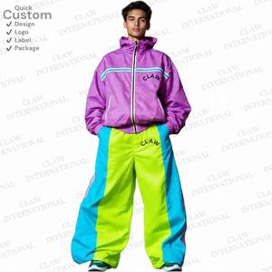 Custom Oversize Sportwear Streetwear Casual Sweatsuit 3M reflectante cortavientos Nylon Chándal Hombres Chaqueta y Jogger Set - Product Image 2