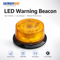 Luz Intermitente de Advertencia de Tráfico SENKEN LTD1005 DC 12V Roja y Amarilla para PC, Lámpara Estroboscópica LED de Alarma para Advertencia de Tráfico