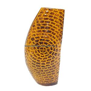 Jarrón de Piso de Aluminio de Venta Directa de Fábrica con Diseño Ecológico Tallado a Mano para Decoración del Hogar - Product Image 2