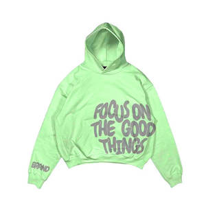 OEM 100% Algodón Puff Impresión Sudaderas con capucha Fabricantes de gran tamaño Puff Impresión Sudaderas con capucha Transpirable Pullover Puff Impresión Sudadera con capucha - Product Image 6