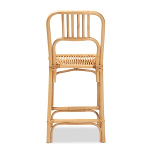 Silla de Bar de ratán natural de diseño moderno hecha a mano, taburete de ratán duradero con respaldo alto para comedor, restaurante, cafetería, Hotel, decoración del hogar - Product Image 4