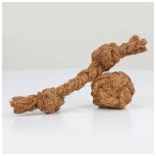 Jouet à mâcher pour chien en fibre naturelle chaude à nouer fait à la main pour animaux de compagnie - Product Image 5
