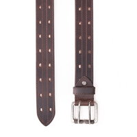 Ceinture pour homme en alliage de qualité supérieure, style professionnel, boucle métallique durable, logo personnalisé vintage, confortable pour un usage quotidien
