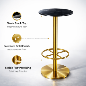 Mesa de Bar Moderna, Alta, para Recepción, Cócteles, Cafetería, Restaurante, Eventos, Salón, Muebles de Bar Comerciales - Product Image 2