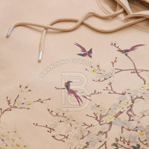 Vente en gros de haute qualité 100% coton 400G HeavyWeight Puff Printing Regular Fit Streetwear Logo personnalisé Sweats à capuche pour hommes - Product Image 5