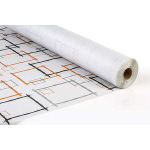 Rouleau de nappe imprimée Marcos Orange 1,2x100m 37gsm – Papier professionnel B2B - Product Image 2