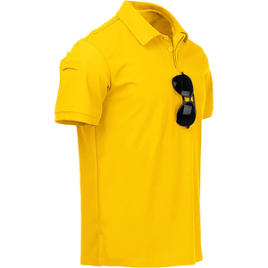 Camisas Polo personalizadas para hombre al por mayor camisas atléticas al aire libre transpirables de alta calidad que absorben la humedad táctica Golf deportes Sol - Product Image 6