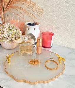 ถาดเรซิ่นทำมือคุณภาพสูงพร้อมที่รองแก้ว ชุดวางเครื่องดื่มตกแต่งสำหรับโรงแรม ร้านกาแฟ รับสั่งทำ - Product Image 3