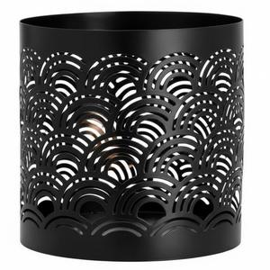 Portavelas de Metal Marroquí al por Mayor, Elegante Acabado Plateado Desgastado, Estilo Rejilla, para Decoración del Hogar y Bodas - Product Image 2