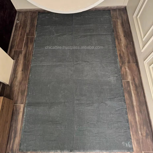 Alfombra de retazos de piel de vaca natural, alfombra de cuero genuino hecha a mano, alfombra rústica moderna para la decoración de la sala de estar del hogar, 9x6 pies - Product Image 6