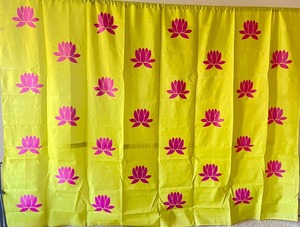 7 X 10 Feet Fabric Curtain <b>Cloth</b> Stage Backdrop for Wedding Event Party Decoration Temple Ceremony Function Diwali Festival - Product Image 6