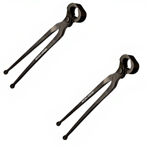 เครื่องมือดึงรองเท้า Farrier เคลือบผงสีดําคุณภาพสูง เครื่องดึงรองเท้าม้าตามหลักสรีรศาสตร์ เครื่องมือ Farrier ปลอมจิ้มกีบม้า - Product Image 6