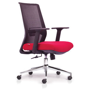 Silla de Oficina Ergonómica Premium con Malla Cromada, Altura Ajustable y Reposacabezas - Product Image 1