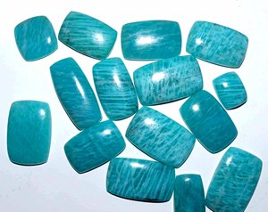 Amazonita Verde Natural al por Mayor para la Fabricación de Joyas, Cabujones Hechos a Mano, Suministro de Calidad AAAAA, Múltiples Tamaños - Product Image 3