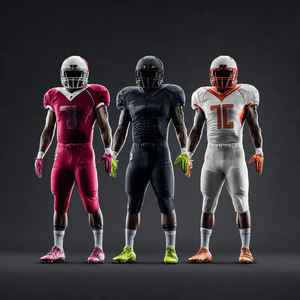 Uniforme de Fútbol Americano con Nombre de Equipo, Jersey de Fútbol de Color Sólido, Conjuntos de Pantalones Americanos - Product Image 3