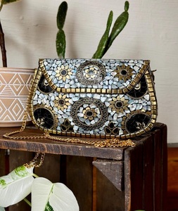 Brass <b>Mosaic</b> with Metal New Design Ladies Evening Clutch Bags Metal Clutch <b>Mosaic</b> Bag Evening Purse Metal Brass <b>Mosaic</b> Bag - Product Image 5