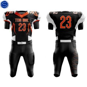 Uniformes de football américain respirants en polyester pour hommes, ensembles de vêtements de sport pour adultes de grande taille - Product Image 6