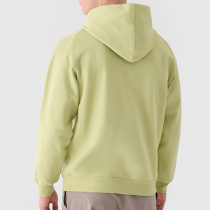 Vente en gros de sweats à capuche surdimensionnés Streetwear pour hommes pull à épaules tombantes 100% coton sweat à capuche pour homme de couleur unie sans cordes sweat à capuche pour homme - Product Image 2
