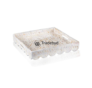 Bandeja elegante con incrustaciones de fregona de Tradebyd, bandeja Premium hecha a mano para entusiastas de la decoración del hogar - Product Image 5