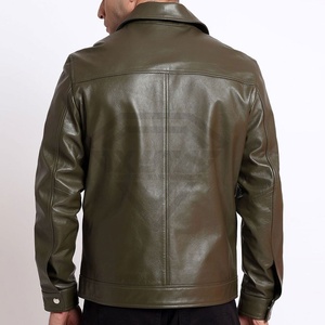 Veste en cuir de motard de la collection d'hiver Handsome Look pour hommes fabricant en gros veste en cuir de luxe pour hommes - Product Image 4