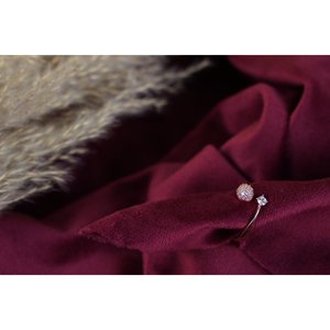 Bague en argent sterling Rose Gold Diamond Dunes - Product Image 2