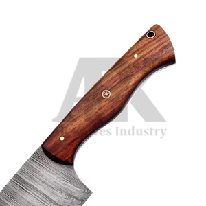 Cuchillo de Chef Damasco 8, Hecho a Mano, Full Tang, Profesional, Mango de Hueso, Afilado, Patrón de 67 Capas, Alta Dureza 60HRC - Product Image 5