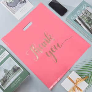 Bolsas de Regalo para Fiestas y Compras con Asas, 35x45cm, Bolsas de Regalo Reutilizables para Empresas, Color Rosa Dorado - Product Image 5