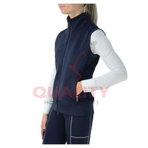 Chaleco ecuestre cómodo para mujer hecho con tejido elástico flexible, forro transpirable de silueta delgada y rendimiento duradero - Product Image 6