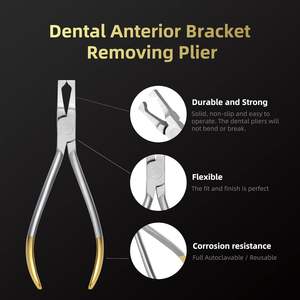 Pince de retrait coudée en carbure de tungstène personnalisée Oem pince orthodontique outil de retrait de bretelles pour acier inoxydable - Product Image 5