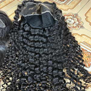 Peluca frontal Peluca con cierre de encaje Cabello humano crudo vietnamita virgen Venta al por mayor Encaje HD Encaje transparente - Product Image 2