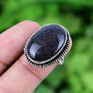 Anillo de regalo de boda de moda de la mejor calidad Natural estampado 925 joyería de plata de ley 925 piedra preciosa hecha a mano anillo giratorio de piedra solar - Product Image 2