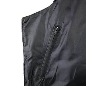 Custom <b>Men's</b> Cowhide Genuine a Grade Motorbike <b>Waistcoat</b> Breathable with Canvas for Winter Casual Style - Product Image 4
