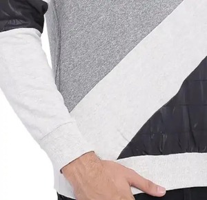 Haute qualité hiver hommes décontracté à manches longues sweat à col rond coton/Polyester polaire doublé respirant coupe régulière - Product Image 6