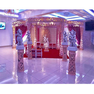 มณฑปราดิกาสุดพิเศษสำหรับงานแต่งงานแบบดั้งเดิม พิธีแต่งงานอันยิ่งใหญ่ มณฑปสีทอง มณฑปสมัยใหม่ มณฑปมหาราชาในสหรัฐอเมริกาและสหราชอาณาจักร - Product Image 1