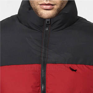 2024 vestes à bulles de laine pour hommes de Style personnalisé col montant et manches longues Style de rue haute prix de gros veste à bulles - Product Image 2