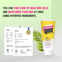 Gel Gommant à la Banane pH Faible Exfoliant Hydratant Éclaircissant pour Visage et Corps Éliminateur de Peaux Mortes