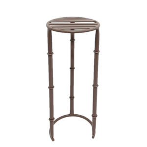 Lot de 3 supports de jardinière ronds en fer faits à la main support de jardinière de semences de taille moyenne pour la décoration intérieure et de jardin couleur noire - Product Image 5