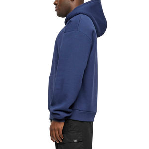 Sweat-shirts à capuche surdimensionnés en coton 100% de haute qualité, luxe OEM, impression de logo personnalisée, coupe classique, col à capuche uni - Product Image 3