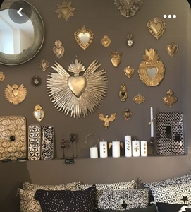 ของตกแต่งผนังโลหะรูปหัวใจศักดิ์สิทธิ์ของตกแต่งล็อกเก็ตหัวใจศักดิ์สิทธิ์ - Product Image 1