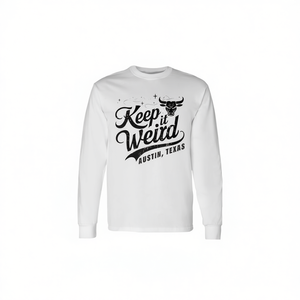 เสื้อยืดแขนยาวออสติน ลาย "Keep Austin Texas Weird" ประเภทสินค้าส่งเสริมการขาย - Product Image 2