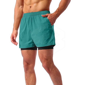 Double <b>Layer</b> Athletic Shorts Premium Quality Plus Size Shorts for Adult Latest Design Reasonable Price - Product Image 5