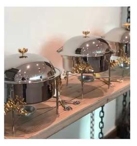 Premium stainless steel chafing <b>dish</b> hospitality equipment for professional <b>chefs</b> weddings banquets hotels restaurants - Product Image 1