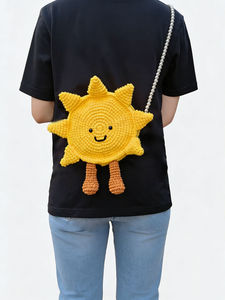 Bolso de Sol de Algodón Hecho a Mano con Cadena y Correa Cruzada, Ligero, Resistente al Agua, Diseño Moderno para Aventuras al Aire Libre - Product Image 1