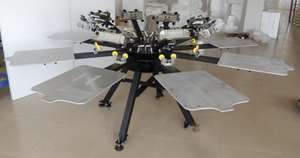 Machine d'impression sérigraphique à 8 stations et 8 couleurs pour <span class=keywords><strong>t</strong></span>-shirts, imprimante sérigraphique avec type de plaque - Product Image 5