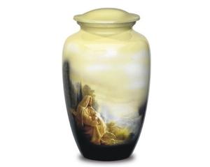 โกศสำหรับขี้เถ้าเถ้ากระดูกงานศพของผู้ใหญ่พระเยซูใหญ่สำหรับขี้เถ้าของคนที่คุณรักขนาด10.5 "& 220ลูกบาศ์กใน - Product Image 1