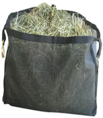 Personalizado preto cavalo malha alimentar saco clássico eqüino alimentador feno saco com alça de transporte ajustável para produtos equestres Índia