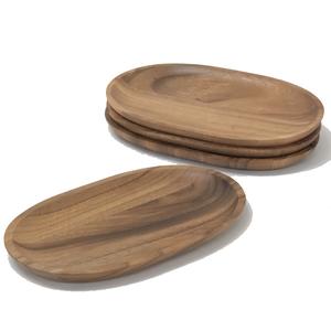 Plateau de service en bois décoratif de haute qualité vaisselle faite à la main plateau rectangulaire en bois naturel pour ustensiles de cuisine et vaisselle - Product Image 4